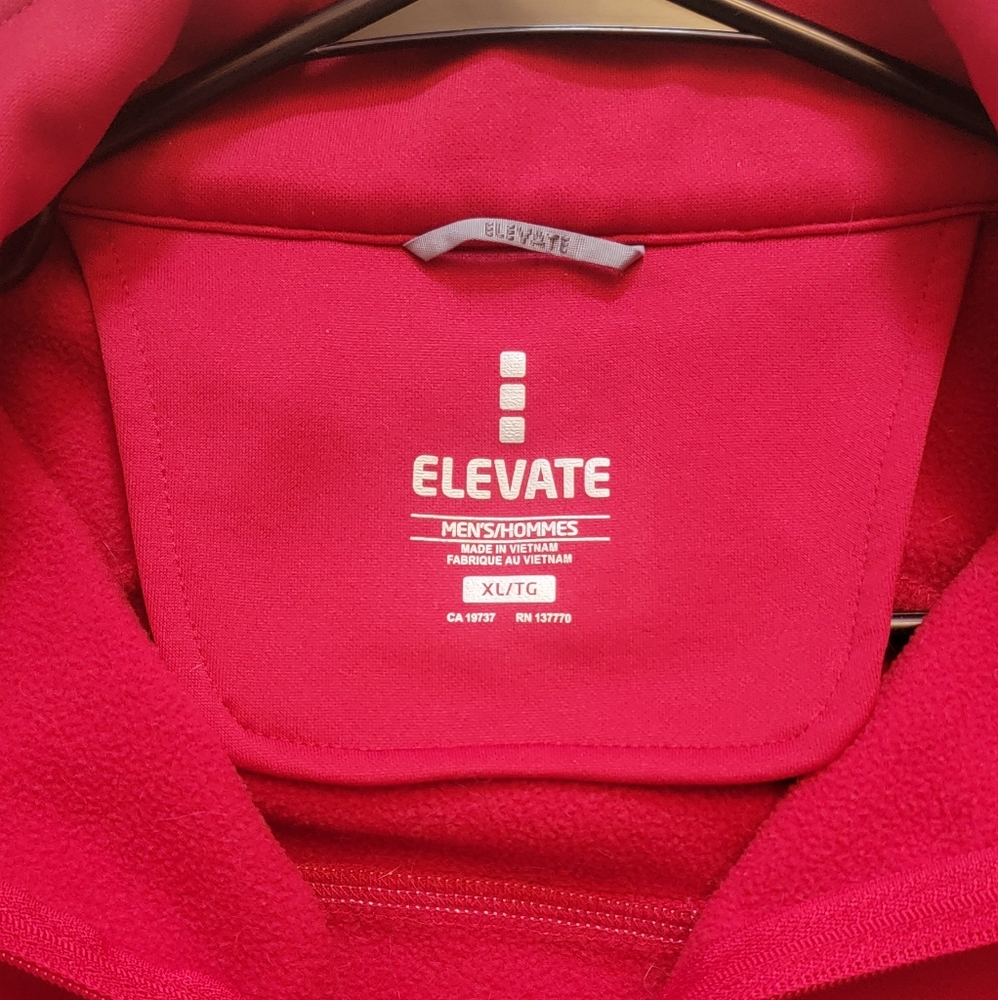 Solid Red Zip Up Jacket With Some White Striping … - image 4